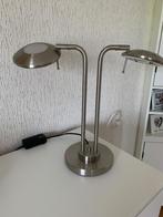 Te koop mooie dubbele tafellamp van Jan des bouvrie chroom, Huis en Inrichting, Lampen | Tafellampen, Ophalen, Nieuw, Overige materialen
