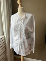 Marc Cain blouse top wit met zilver print maat 6, Kleding | Dames, Nieuw, Maat 42/44 (L), Ophalen of Verzenden, Wit