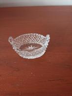 Kristallen zoutbakje/ mosterd/sambal of ringenbakje Gaaf!, Ophalen of Verzenden