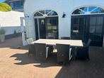Belgisch Hardsteen Tuintafel 200x100, Ophalen, Overige materialen, Gebruikt, 200 cm of meer