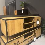 Actie! Tv-meubel Luna | 160 cm | Eiken | Van €595,-, Ophalen, TowerLiving, ., 150 tot 200 cm