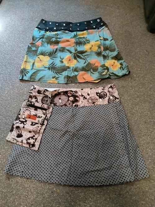 Rokje zand amsterdam incl. Tasje. Valt boven de knie. 36-42, Kleding | Dames, Rokken, Zo goed als nieuw, Boven de knie, Verzenden