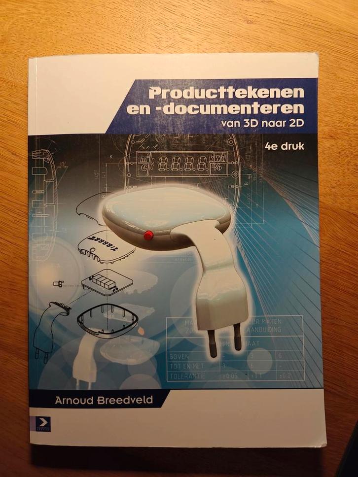 Producttekenen en -documenteren 3D naar 2D, Boeken, Techniek, Zo goed als nieuw, Werktuigbouwkunde, Ophalen of Verzenden