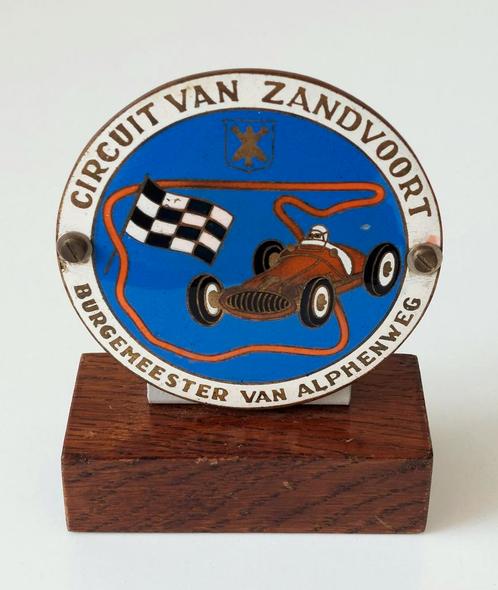 Oud Emaille F1 Circuit Zandvoort Embleem of Grill Badge , Verzamelen, Automerken, Motoren en Formule 1, Gebruikt, Formule 1, Verzenden