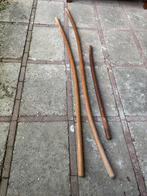 Houten Trapleuningen - 3 stuks, Ophalen, Gebruikt, Hardhout, 180 tot 250 cm