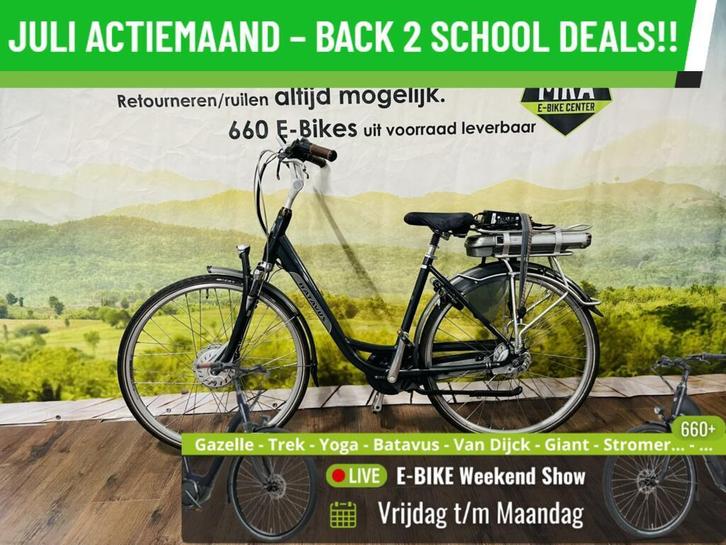 E-Bike! Batavus Monaco E-go! Garantie + Onderhoud! TOP!, Fietsen en Brommers, Elektrische fietsen, Gebruikt, Batavus, 50 km per accu of meer