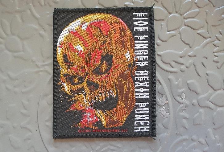 Five Finger Death Punch nieuwe  and justice.. patch f63, Verzamelen, Muziek, Artiesten en Beroemdheden, Nieuw, Kleding, Verzenden