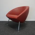 Artifort Hanna Design Fauteuil | Rood Leer | Design Stoelen, Gebruikt, -, Minder dan 75 cm, -