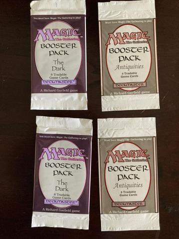 magic the gathering empty booster antiquities, the dark beschikbaar voor biedingen