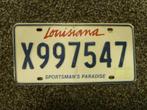 Kentekenplaat licenseplate Louisiana USA, Verzamelen, Verzenden, Gebruikt, Auto's
