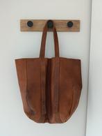 Grote leren tas, Sieraden, Tassen en Uiterlijk, Tassen | Damestassen, Ophalen, Zo goed als nieuw, Bruin