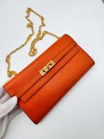 Hermes Kelly wallet clutch bag, Sieraden, Tassen en Uiterlijk, Tassen | Damestassen, Ophalen of Verzenden, Zo goed als nieuw, Oranje