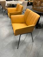 2 Nieuw Label Gustav eetkamerstoel RIO leer Design stoel, Huis en Inrichting, Label van den berg, Nieuw, Leer, Ophalen of Verzenden