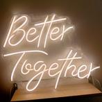 Neon LED 'Better Together' op plexiglas met schakelaar, Nieuw, Ophalen of Verzenden, Lichtbak of (neon) lamp