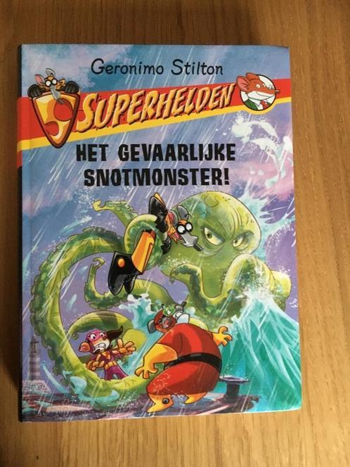 Geronimo Stilton – Het gevaarlijke snotmonster, Boeken, Kinderboeken | Jeugd | 10 tot 12 jaar, Zo goed als nieuw, Fictie, Ophalen of Verzenden