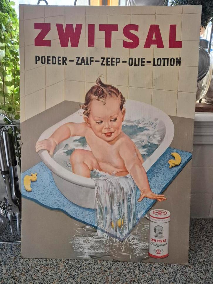 Oude Zwitsal Kartonnen Display, Verzamelen, Merken en Reclamevoorwerpen, Gebruikt, Reclamebord, Ophalen of Verzenden