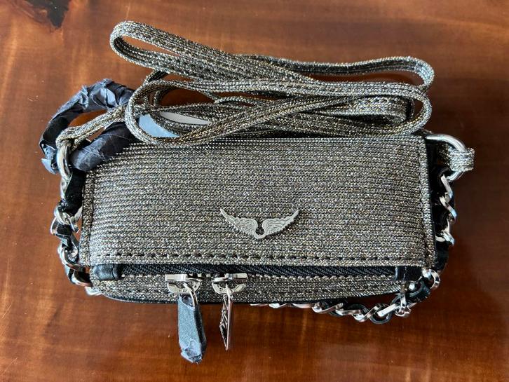 Zadig & Voltaire Rock Grigri Sparkle Nieuw, Sieraden, Tassen en Uiterlijk, Tassen | Damestassen, Nieuw, Schoudertasje, Overige kleuren