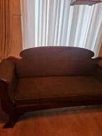 Art Deco  Biedermeier bank, Ophalen, Gebruikt, Tweepersoons, 75 tot 100 cm