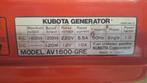 Kubota AV1600-GRE Aggregaat generator, Rietveldstraat 22 8013 RW Zwolle., Zo goed als nieuw, Info@Kubota.eu, Ophalen