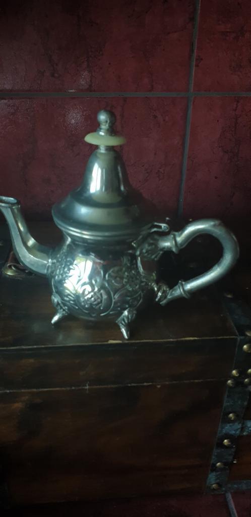 Marokkaanse Theepot, Antiek en Kunst, Antiek | Tin, Ophalen of Verzenden