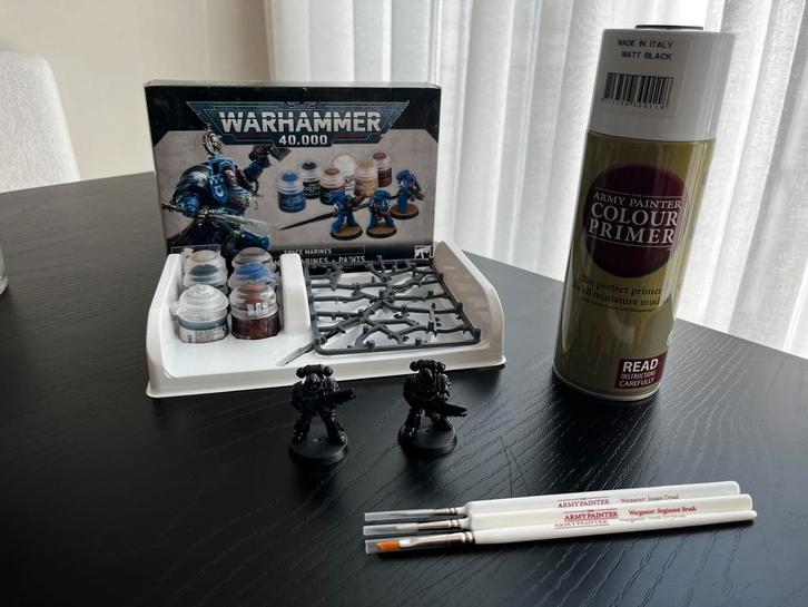 Infurnus Marines + Brushes + Primer, Hobby en Vrije tijd, Wargaming, Gebruikt, Ophalen of Verzenden