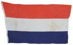 nederlandse ww2 periode vlag in zwaar gebruikte staat, Nederland, Ophalen of Verzenden