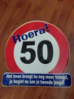 50 jarig bord ., Ophalen of Verzenden, Zo goed als nieuw