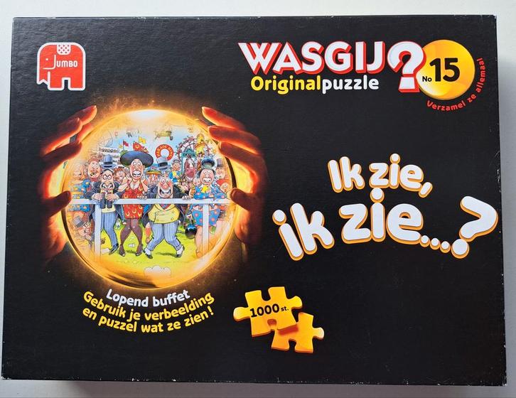 Wasgij Original 15 - Buffet - 1000 stukjes, Hobby en Vrije tijd, Denksport en Puzzels, Gebruikt, Legpuzzel, 500 t/m 1500 stukjes