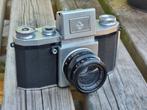 Vrij vroege Praktica met Carl Zeiss Jena 5,8cm Biotar M42, Ophalen of Verzenden, Gebruikt, Spiegelreflex, Overige Merken