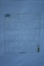 Stencil alfabet/cijfers CK6601, Verzenden, Nieuw, Frame of Mal, Overige merken