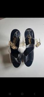 Pleaser Hakken Zwart Transparant - Maat 39, Kleding | Dames, Zwart, Pleaser, Ophalen of Verzenden, Zo goed als nieuw