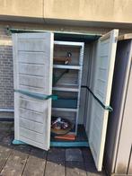 Twee tuinkasten, Tuin en Terras, Bergingen en Tuinkasten, Ophalen, Gebruikt, Kunststof, Overige typen