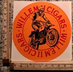 Vintage sticker Willem II cigars Sigaren crossmotor motor, Verzamelen, Ophalen of Verzenden, Zo goed als nieuw, Overige typen
