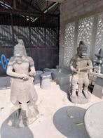Unieke Set van 2 Hanuman Tuinbeelden Zwart Lavasteen, Tuin en Terras, Tuinbeelden, Nieuw, Steen, Overige typen, Verzenden