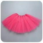 Tulle roze meisjes rokjes - carnaval/ verkleden, Ophalen of Verzenden, Zo goed als nieuw, Maat 34 (XS) of kleiner, Carnaval