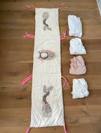 🌸 Bedomrander + 3x hoeslaken 1x molton/zeil voor meisje 🌸, Ophalen of Verzenden, Zo goed als nieuw, Ledikant