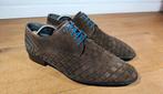 Floris van Bommel herenschoenen maat 8,5 / 42,5, Kleding | Heren, Schoenen, Ophalen, Bruin, Floris van Bommel, Zo goed als nieuw