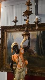 2 black a moor houten lampen, Antiek en Kunst, Antiek | Lampen, Ophalen