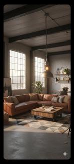 Industriële lamp, Huis en Inrichting, Lampen | Hanglampen, Gebruikt, 50 tot 75 cm, Ophalen of Verzenden, Metaal