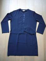 Mooie donkerblauwe jurk - maat 42 - NIEUW - lange mouw, Kleding | Dames, Nieuw, Blauw, Maat 42/44 (L), Knielengte