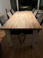 houten eettafel - 220x100, Huis en Inrichting, Tafels | Eettafels, Ophalen, Gebruikt, 200 cm of meer, 50 tot 100 cm