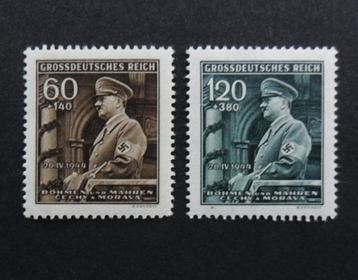 Historie 3erijk/Bohmen - 2 zegels 55e verjaardag Hitler 1944 beschikbaar voor biedingen
