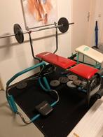 Kettler fitness halterbank, buikspierbank en abroller, Sport en Fitness, Ophalen, Gebruikt, Metaal, Krachtstation