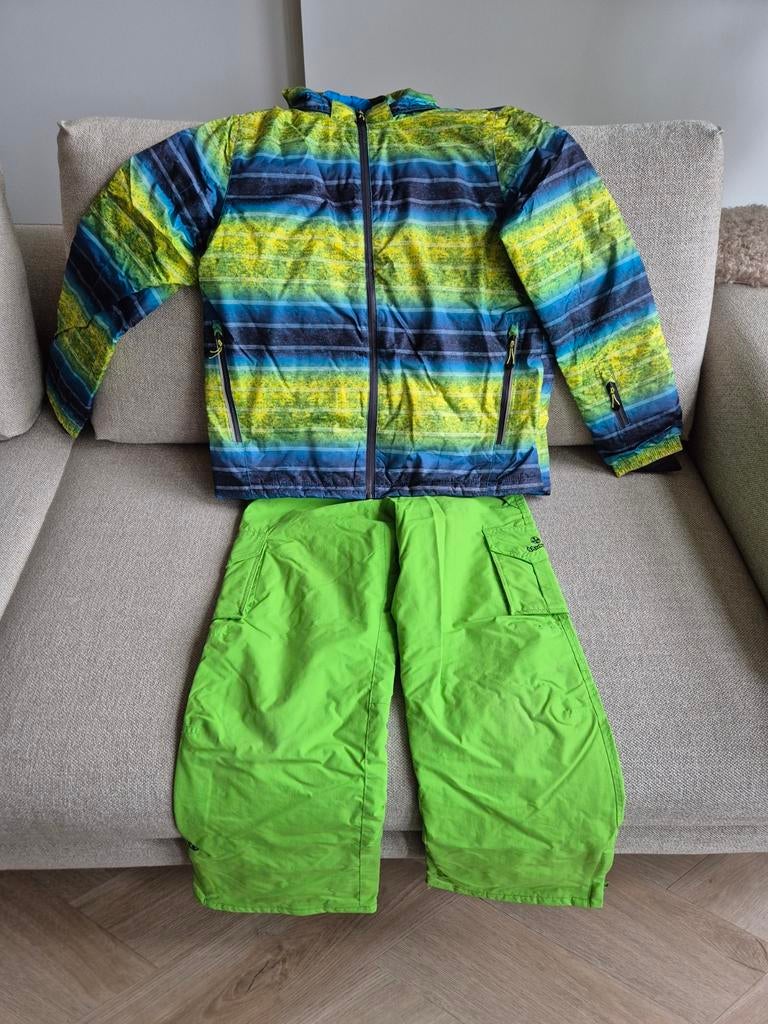 Skikleding set kind maat 158-164, skibroek en skijas, Gebruikt, Brunoti en Crivit, Sport- of Zwemkleding, Ophalen of Verzenden