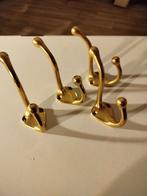4 mooie messing kleer ophang  kant vd haak 8 cm., Ophalen of Verzenden, Zo goed als nieuw, Metaal