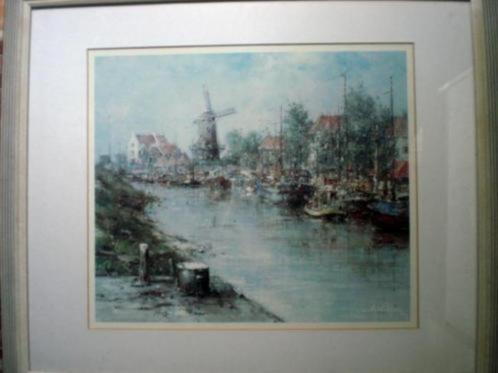 LEVENDIG RIVIERGEZICHT * Repro van Albert Buikema *, Huis en Inrichting, Woonaccessoires | Schilderijen, Tekeningen en Foto's