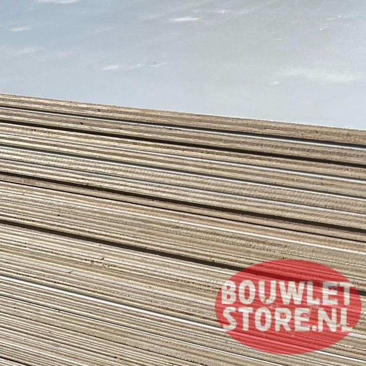 Multiplex 9 mm | hardhout WBP | wit gegrond | interieur, Doe-het-zelf en Verbouw, Platen en Panelen, Nieuw, Multiplex, Minder dan 20 mm