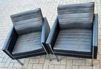 2 leder Giroflex lounge chairs ontworpen door Martin Stoll, Ophalen of Verzenden, Zo goed als nieuw, 50 tot 75 cm, Leer