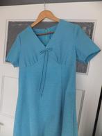 lange vintage jurk, avondjurk, blauw glittertje, maat 36 38, Verzenden