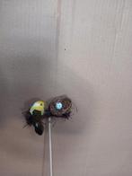 Decoratie vogel nest met ei, Ophalen, Materiaal